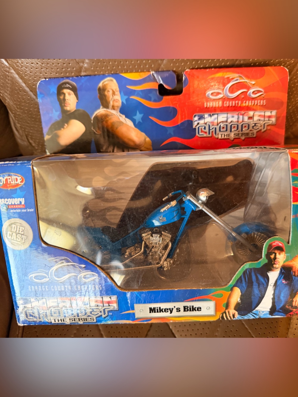 Harley-Davidson Blue Die-Cast Chopper Toy